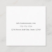 ラヴエレガントィビジネス製品で手作りローレル スクエア名刺 (裏面)