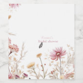 ラヴエレガントイン開花ブライダルシャワー ワインラベル (シングルラベル)