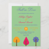 ラヴエレガントカラフルサージュの素朴結婚秋 招待状 (正面)