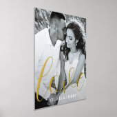 ラヴエレガントスクリプ実在トフォイルプリント 箔ポスター (レイダウン)