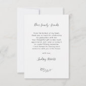 ラヴエレガントハートスクリプト卒業3写真 サンキューカード (裏面)