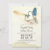 ラヴエレガントハートトンフライ交配ウェディングシャワー 招待状 (正面)