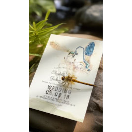 ラヴエレガントハートトンフライ交配ウェディングシャワー 招待状