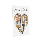 ラヴエレガントハートパーソナライズされたコラージュ メタルプリント (3/4)