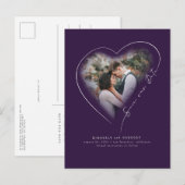 ラヴエレガントハートミニマル写真を保存 案内ポストカード (正面/裏面)