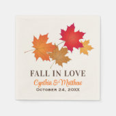 ラヴエレガント秋紅葉結婚ズ 縁ありカクテルナプキン (正面)
