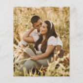 ラヴエレガント素朴ウェディングの招待の予算秋 (裏面)