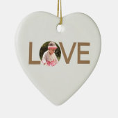 ラヴカスタマイズベビーフォトハート型オーナメント セラミックオーナメント (右)