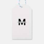 ラヴカスタムィギフト焼いた付きミニマル主義者 ギフトタグ (裏面)