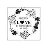 ラヴカスタムィー引用文フラワーガーランド ラバースタンプ (インプリント)