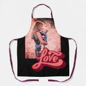 ラヴカスタムパーソナライズされたォトプリント エプロン (正面)