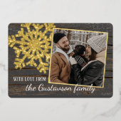 ラヴカスタム季節のごあいさつ金ゴールド 箔シーズンカード (正面)