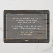 ラヴカスタム季節のごあいさつ金ゴールド 箔シーズンカード (裏面)