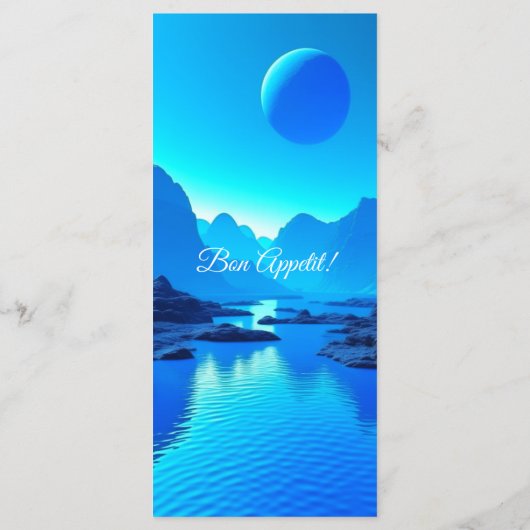 ラヴカラフルウェディングレセプションメニューのドラゴン メニュー (裏面)