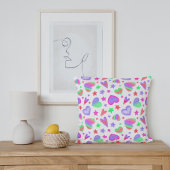 ラヴカラフルハートロマンガーリートパタモダンーン クッション