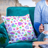 ラヴカラフルハートロマンガーリートパタモダンーン クッション