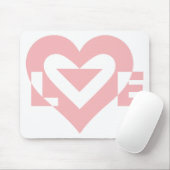 ラヴクールィックピンク マウスパッド (マウス)