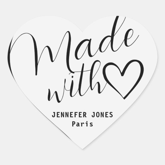 ラヴグラデーションォグラフィーで作った銀レタリング ハートシール (正面)