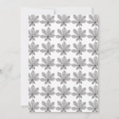 ラヴシンプルィー秋の秋白黒結婚 招待状 (裏面)