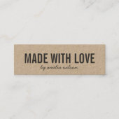 ラヴシンプルスタイリッシュクラフト製素朴品 スキニー名刺 (正面)