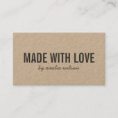 ラヴシンプルスタイリッシュクラフト製素朴品 名刺 (正面)