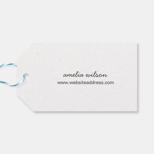 ラヴシンプルスタイリッシュク素朴クラフトで手作り ギフトタグ (裏面横)