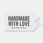 ラヴシンプルスタイリッシュク素朴クラフトで手作り ギフトタグ (正面(横))