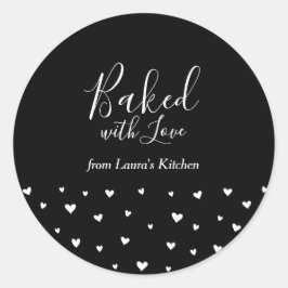 ラヴシンプルパッケ焼いたージの可愛いハート ラウンドシール