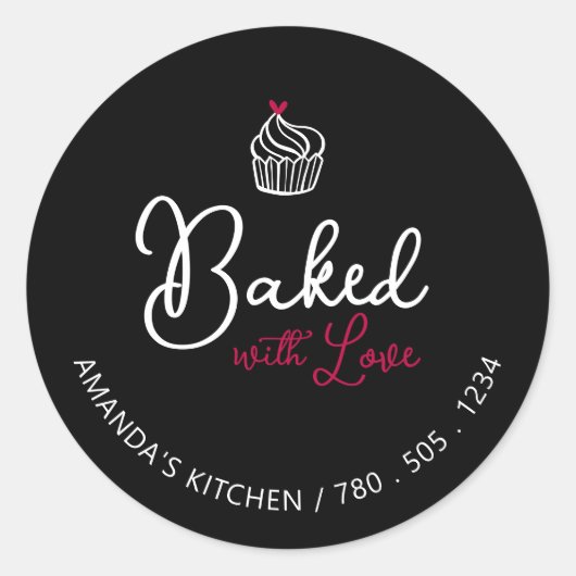 ラヴシンプルパッケ焼いたージの可愛いハート ラウンドシール (正面)