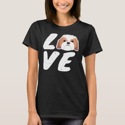 ラヴシーズー（犬）Tzu Dog Tシャツ (正面)