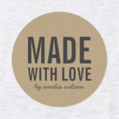 ラヴスタイリッシュ素朴はっきりしたクラフト製フェイク品 ラベル (デザイン1)