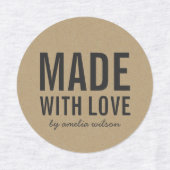 ラヴスタイリッシュ素朴はっきりしたクラフト製フェイク品 ラベル (デザイン2)