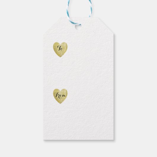 ラヴハートスタンプ金フェイク箔 ギフトタグ (裏面)