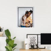 ラヴハートパーソナライズされたフォトカスタムフォト ポスター (ホームオフィス)