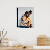 ラヴハートパーソナライズされたフォトカスタムフォト ポスター (キッチン)