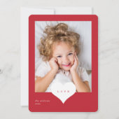 ラヴハートフォトバレンティーンズデイホリデーカード シーズンカード (正面)