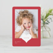 ラヴハートフォトバレンティーンズデイホリデーカード シーズンカード (スタンド正面)