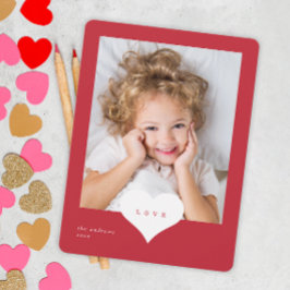 ラヴハートフォトバレンティーンズデイホリデーカード シーズンカード