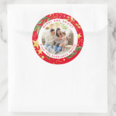 ラヴパーソナライズされたィ焼いたホリデイベーキングクラス ラウンドシール (バッグ)