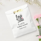 ラヴパーソナライズされたイズスウィート結婚式の引き出物バッグ フェイバーバッグ (封をした状態)