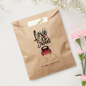 ラヴパーソナライズされたイズスウィート結婚式の引き出物バッグ フェイバーバッグ (封をした状態)