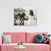 ラヴパーソナライズされたスクリプ結婚トの写真 キャンバスプリント (インサイチュ (リビング))
