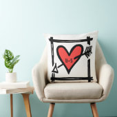 ラヴパーソナライズされたハート結婚のバレンタインデクッション クッション (椅子)