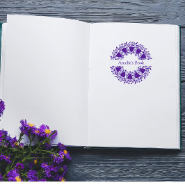 ラヴパーソナライズされたハート蔵書票ゴム印 ラバースタンプ