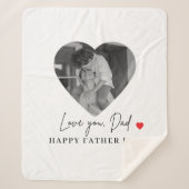 ラヴパーソナライズされたユーパパ写真 | 父の日贈り物 シェルパブランケット (正面)