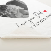 ラヴパーソナライズされたユーパパ写真 | 父の日贈り物 シェルパブランケット (3/4)