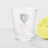 ラヴパーソナライズされたユーパパ写真 | 父の日贈り物 ショットグラス (裏面)