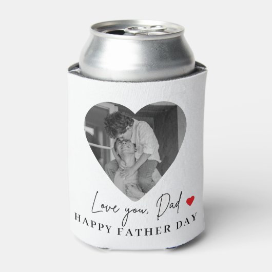 ラヴパーソナライズされたユーパパ写真 | 父の日贈り物 缶クーラー (缶正面)