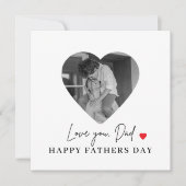 ラヴパーソナライズされたユーパパ写真 | 父の日 (正面)