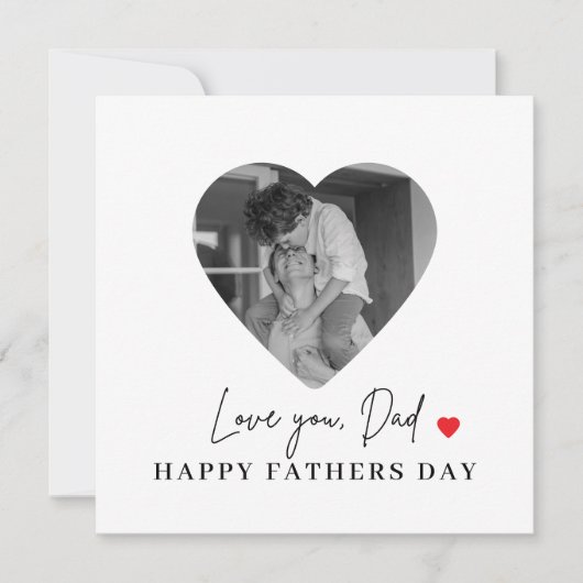 ラヴパーソナライズされたユーパパ写真 | 父の日 (正面)